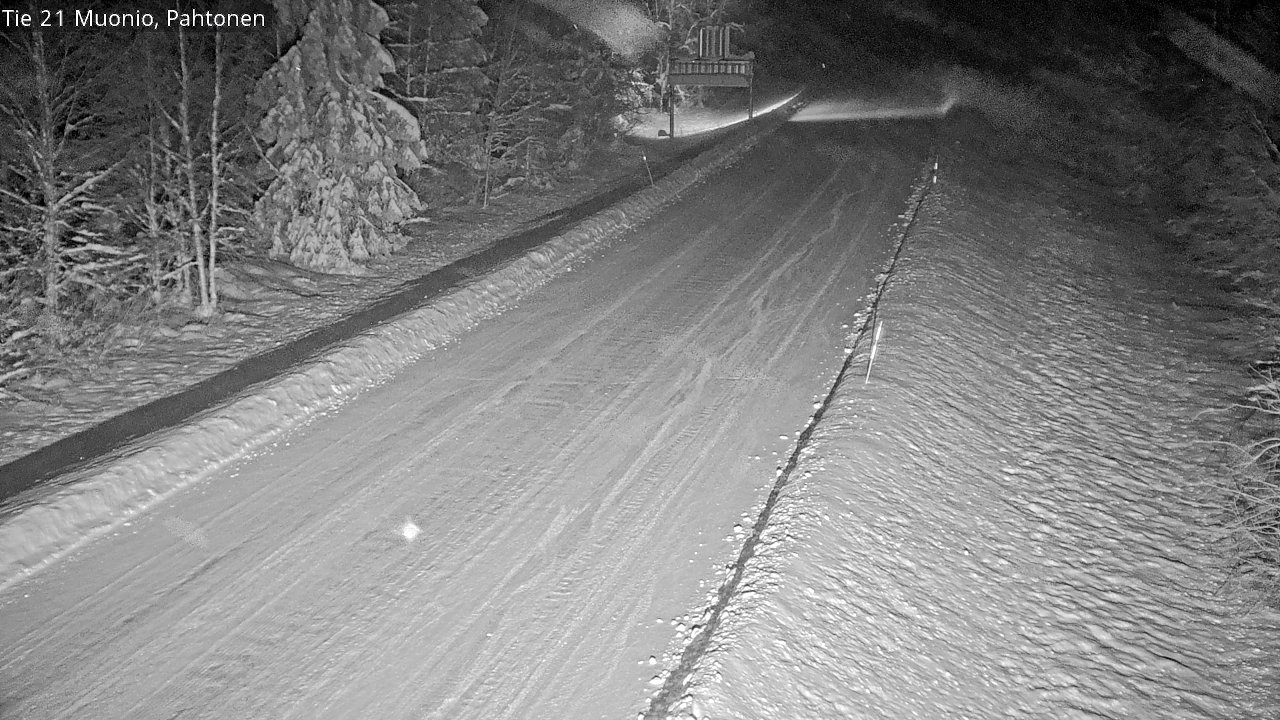 Weather Camera Image Road 21 Muonio Pahtonen, Muonio, Lappi