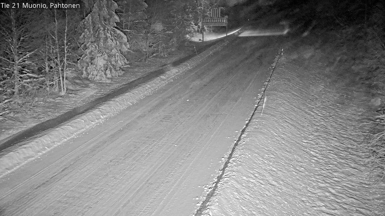 Weather Camera Image Road 21 Muonio Pahtonen, Muonio, Lappi