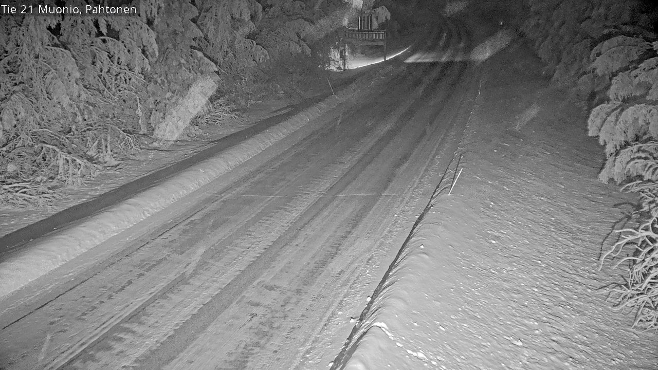 Weather Camera Image Väg 21 Muonio Pahtonen, Muonio, Lappi