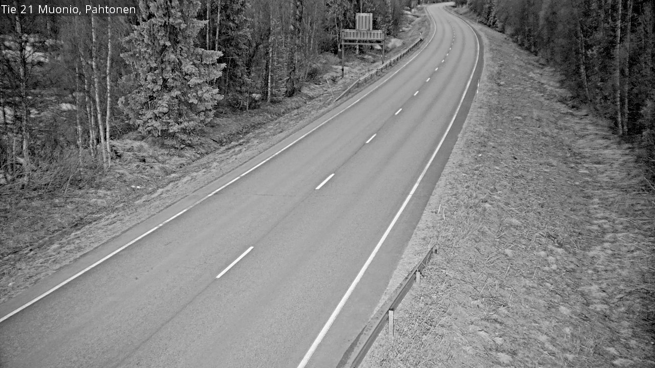 Weather Camera Image Road 21 Muonio Pahtonen, Muonio, Lappi