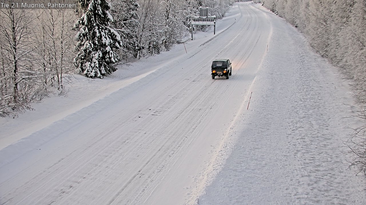Weather Camera Image Road 21 Muonio Pahtonen, Muonio, Lappi