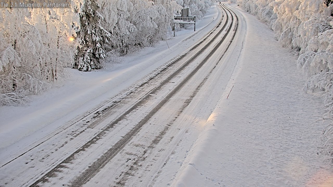 Weather Camera Image Road 21 Muonio Pahtonen, Muonio, Lappi