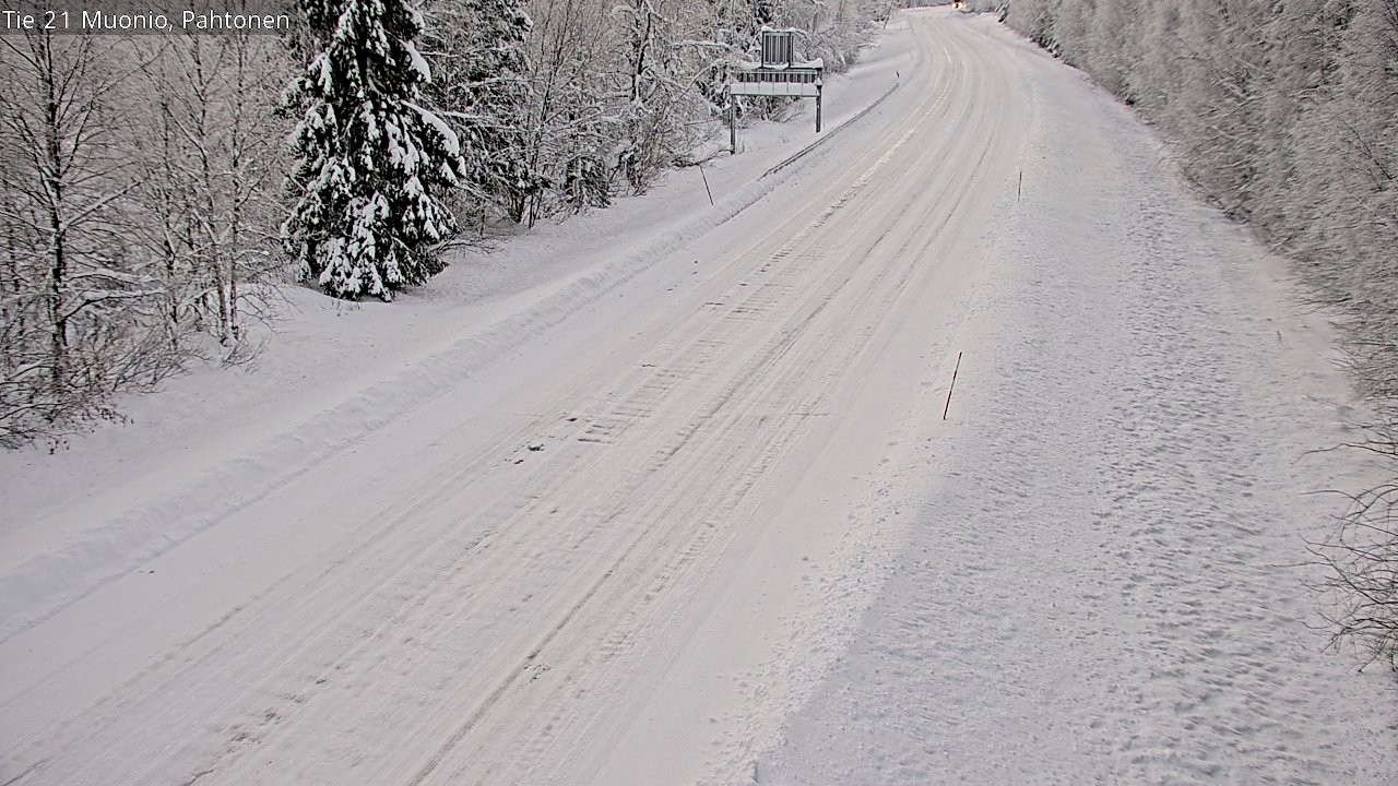 Weather Camera Image Väg 21 Muonio Pahtonen, Muonio, Lappi