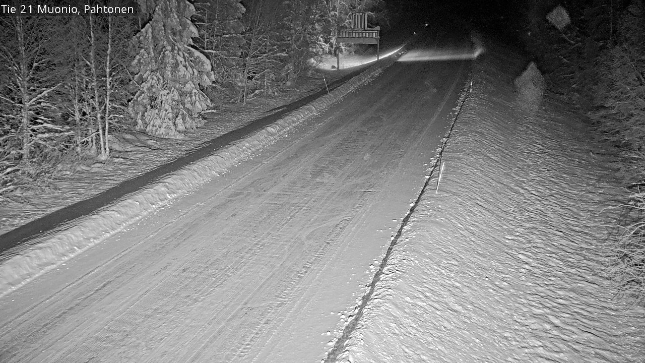 Weather Camera Image Road 21 Muonio Pahtonen, Muonio, Lappi