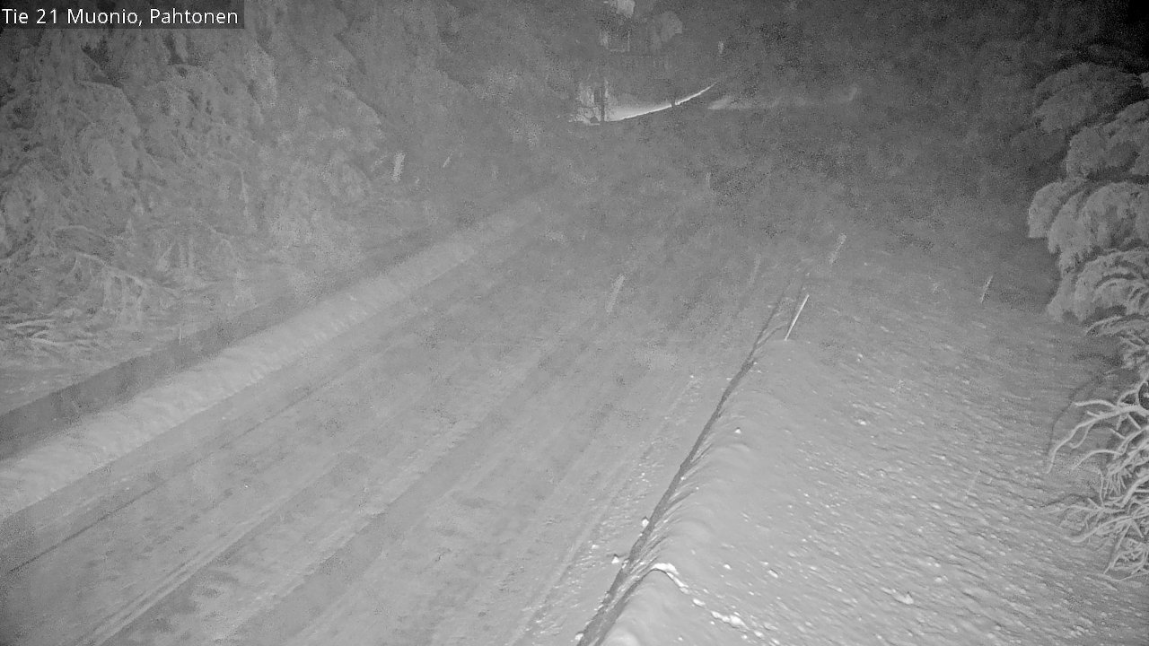 Weather Camera Image Väg 21 Muonio Pahtonen, Muonio, Lappi