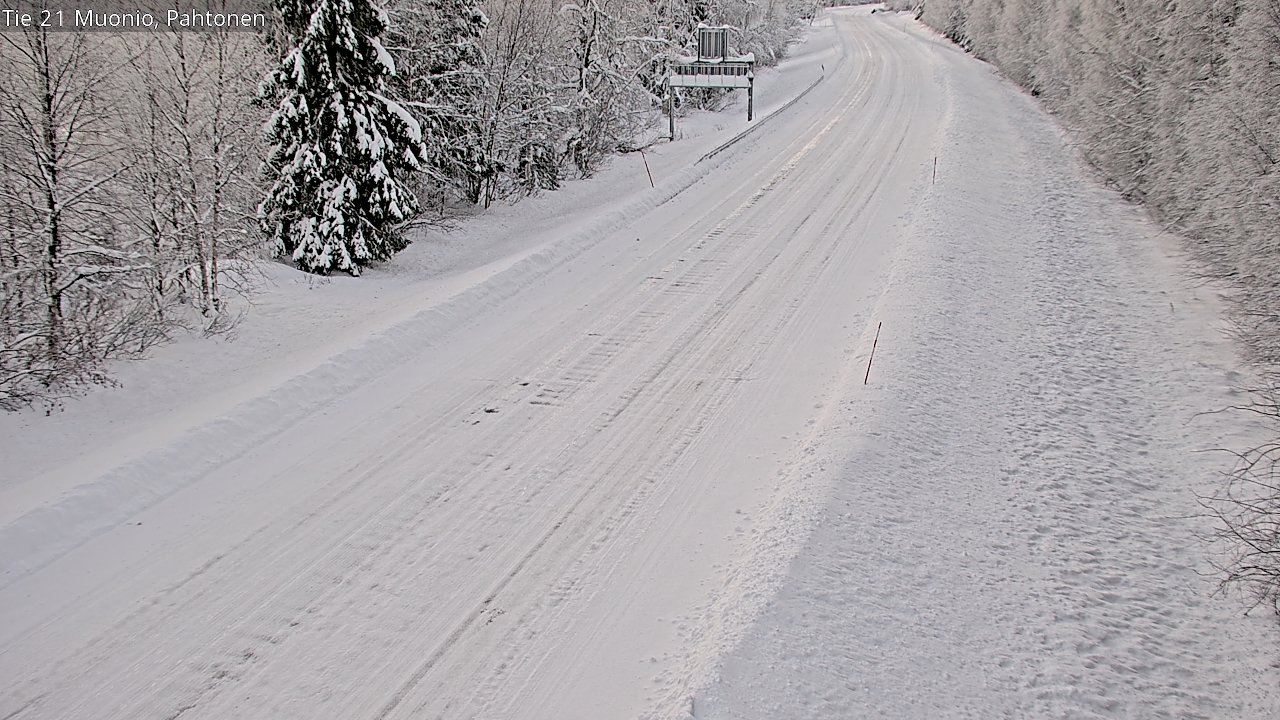 Weather Camera Image Road 21 Muonio Pahtonen, Muonio, Lappi