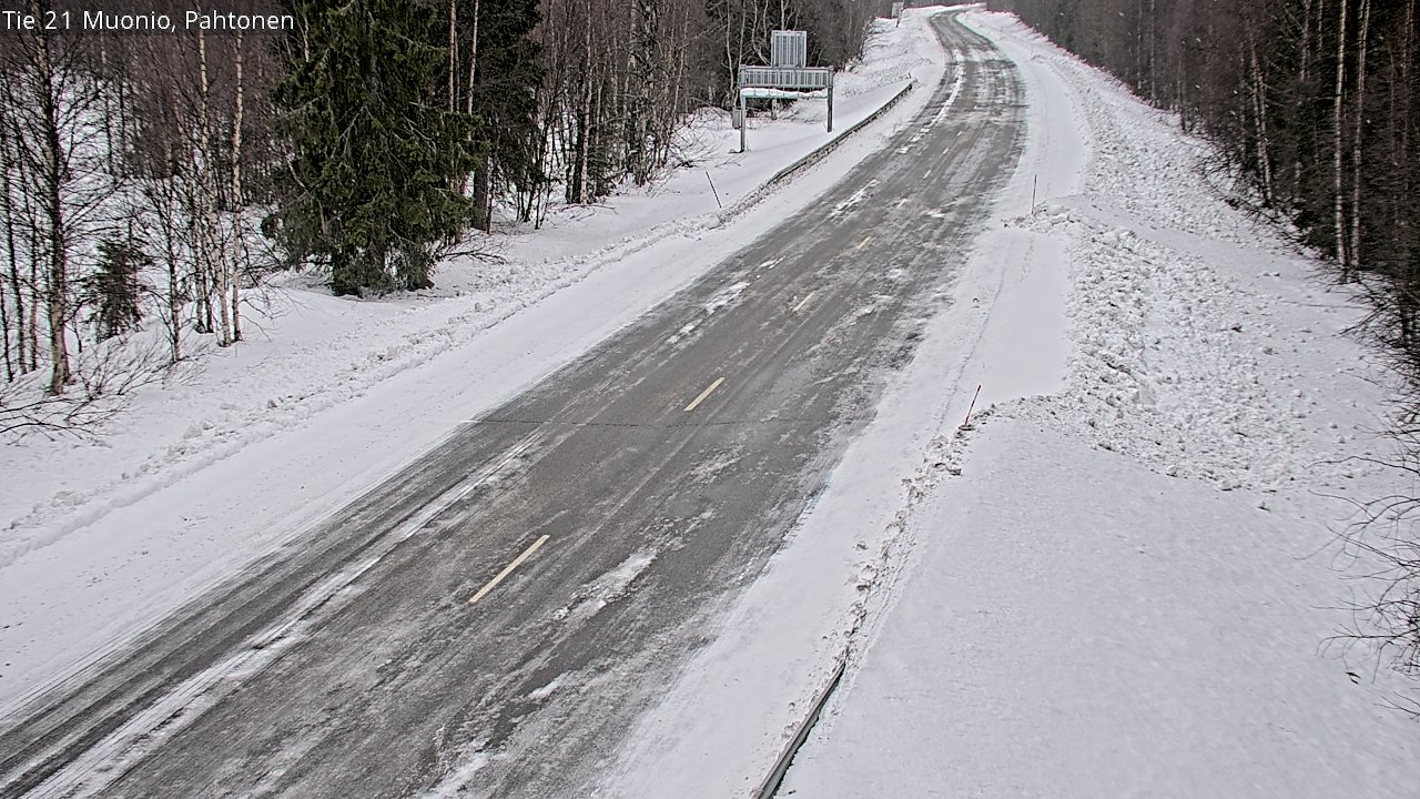 Weather Camera Image Road 21 Muonio Pahtonen, Muonio, Lappi