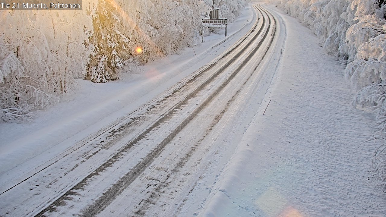 Weather Camera Image Road 21 Muonio Pahtonen, Muonio, Lappi