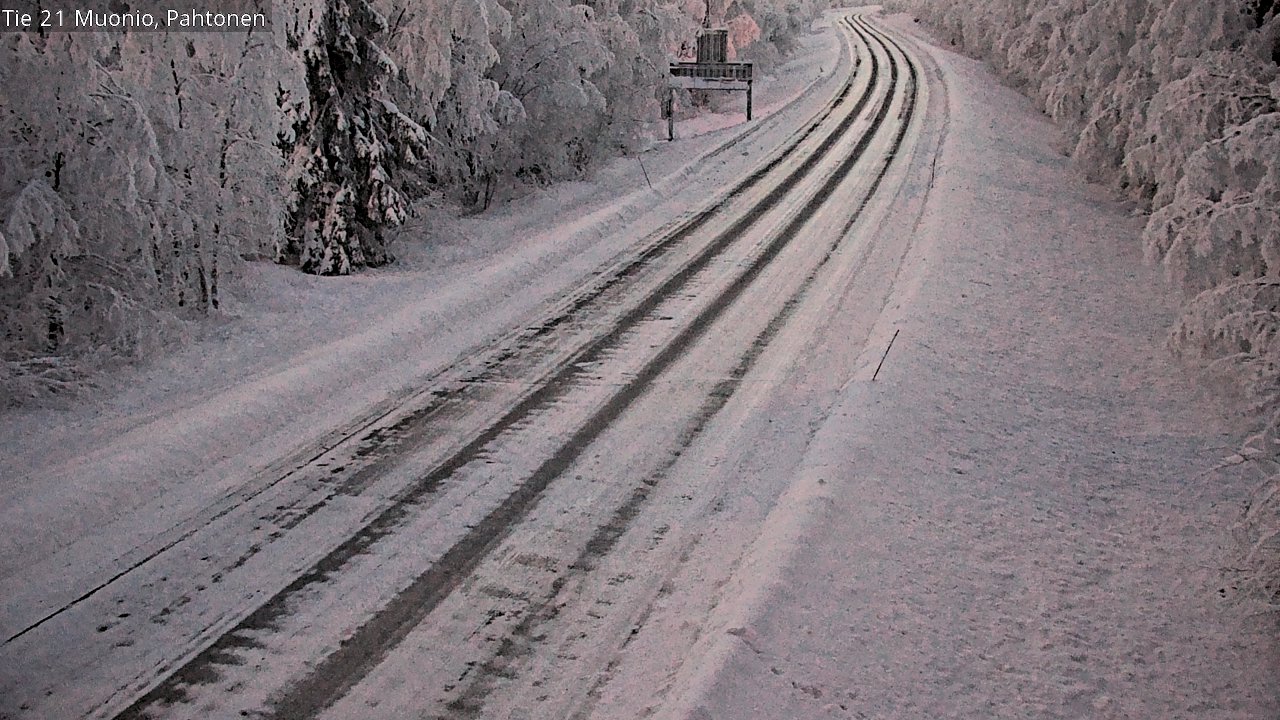 Weather Camera Image Road 21 Muonio Pahtonen, Muonio, Lappi