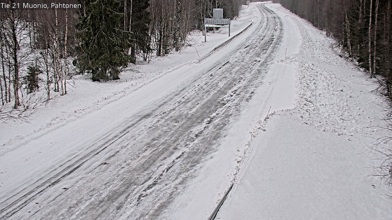 Weather Camera Image Road 21 Muonio Pahtonen, Muonio, Lappi