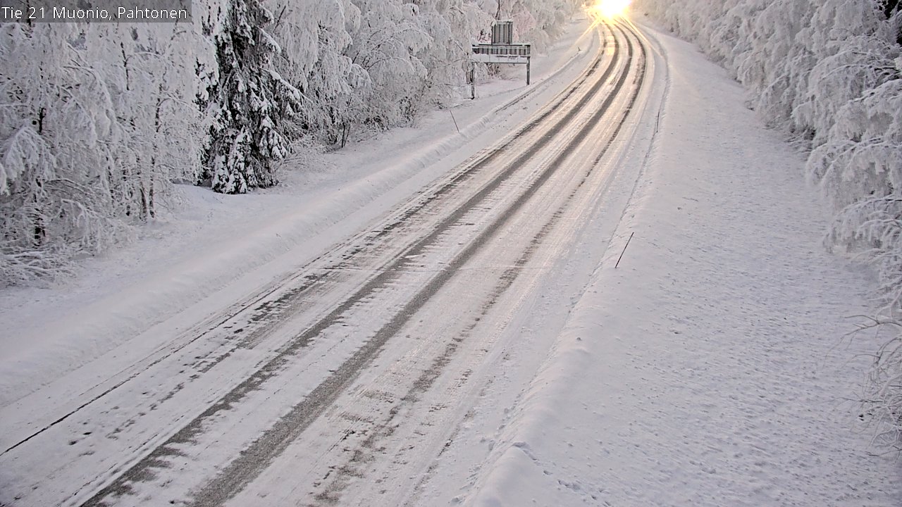 Weather Camera Image Road 21 Muonio Pahtonen, Muonio, Lappi