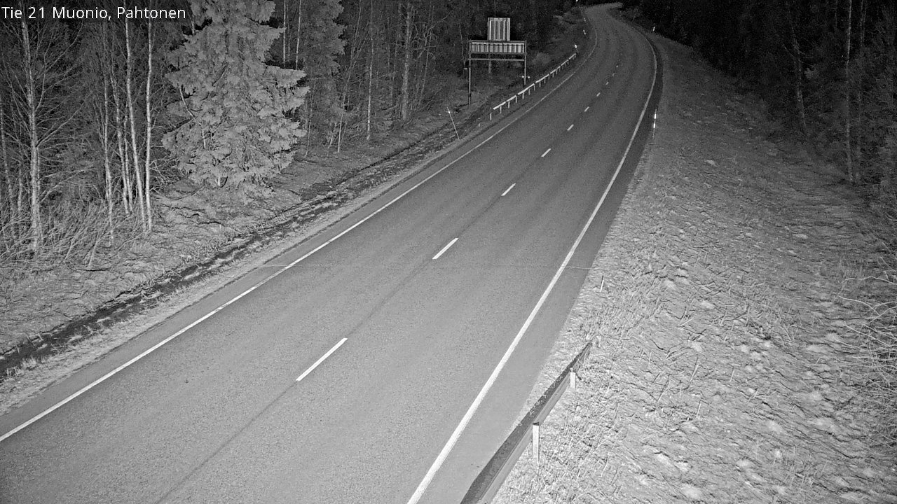 Weather Camera Image Road 21 Muonio Pahtonen, Muonio, Lappi