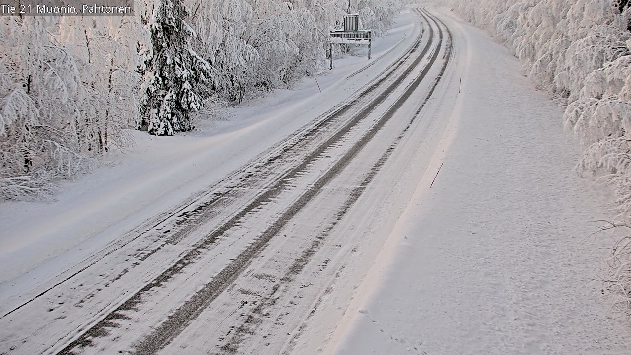 Weather Camera Image Road 21 Muonio Pahtonen, Muonio, Lappi