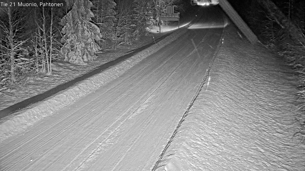 Weather Camera Image Road 21 Muonio Pahtonen, Muonio, Lappi