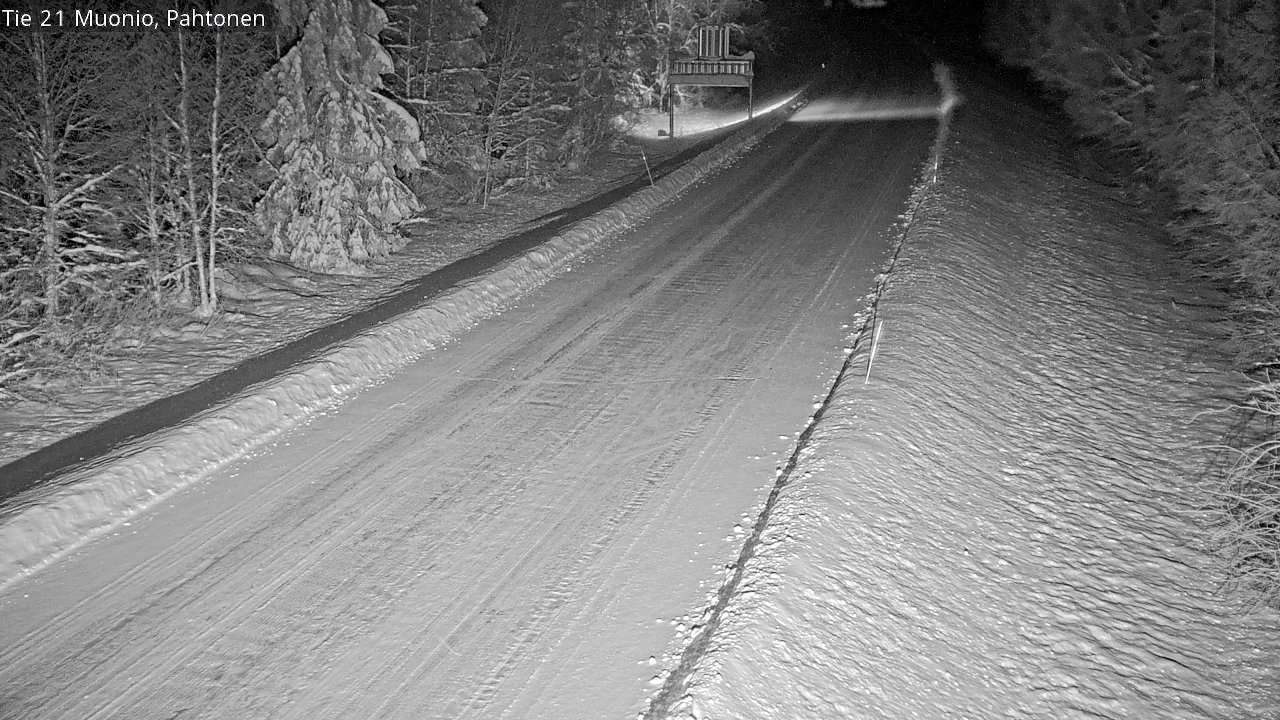 Weather Camera Image Road 21 Muonio Pahtonen, Muonio, Lappi