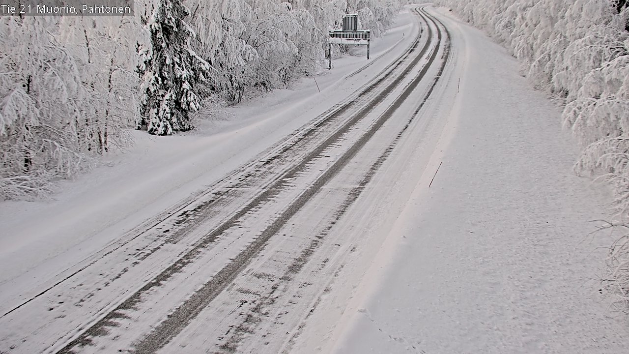 Weather Camera Image Road 21 Muonio Pahtonen, Muonio, Lappi