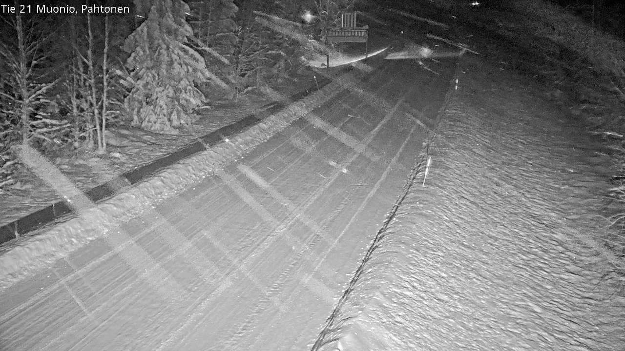 Weather Camera Image Road 21 Muonio Pahtonen, Muonio, Lappi