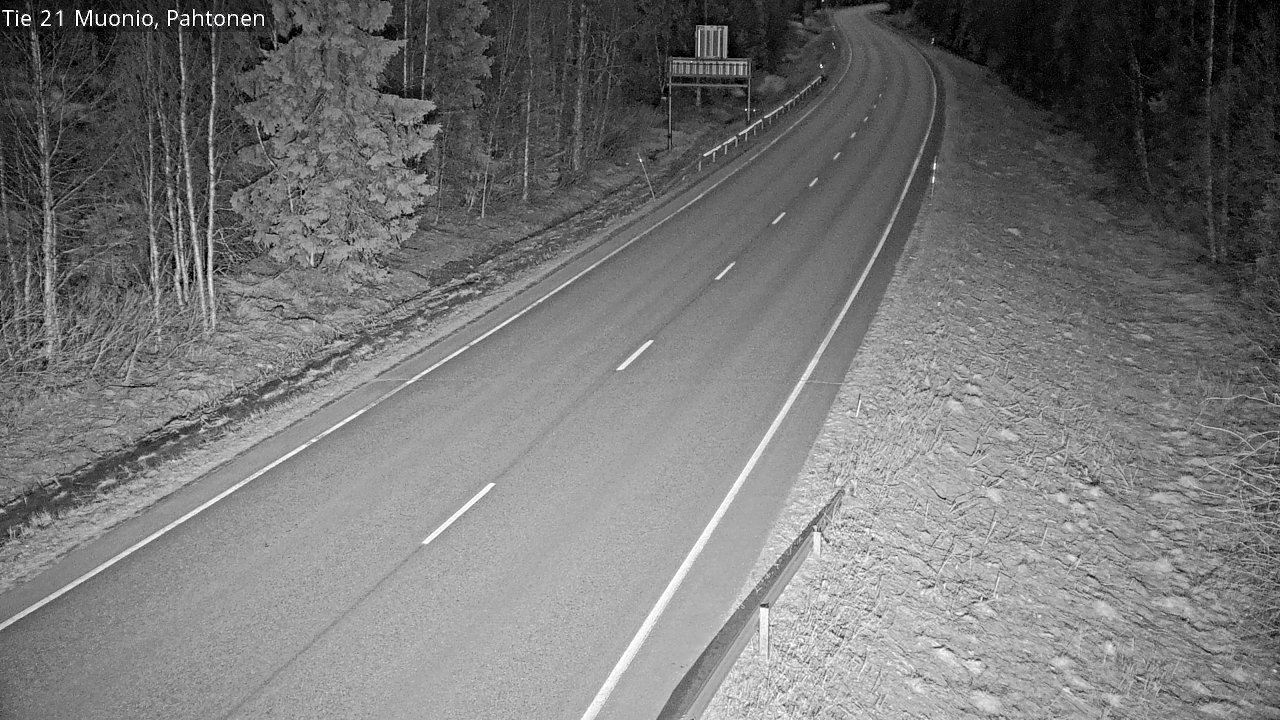 Weather Camera Image Road 21 Muonio Pahtonen, Muonio, Lappi