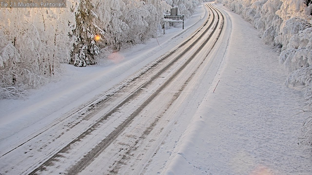 Weather Camera Image Road 21 Muonio Pahtonen, Muonio, Lappi