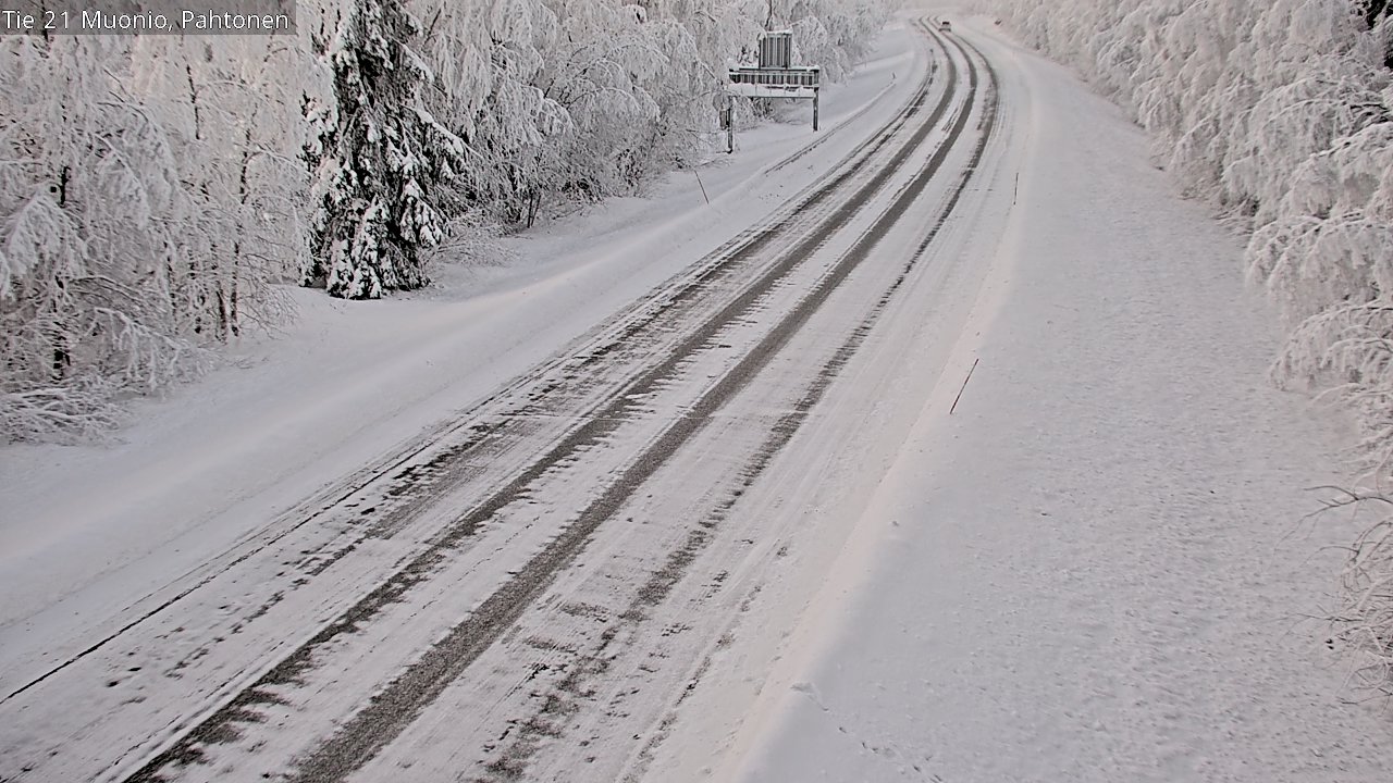Weather Camera Image Road 21 Muonio Pahtonen, Muonio, Lappi