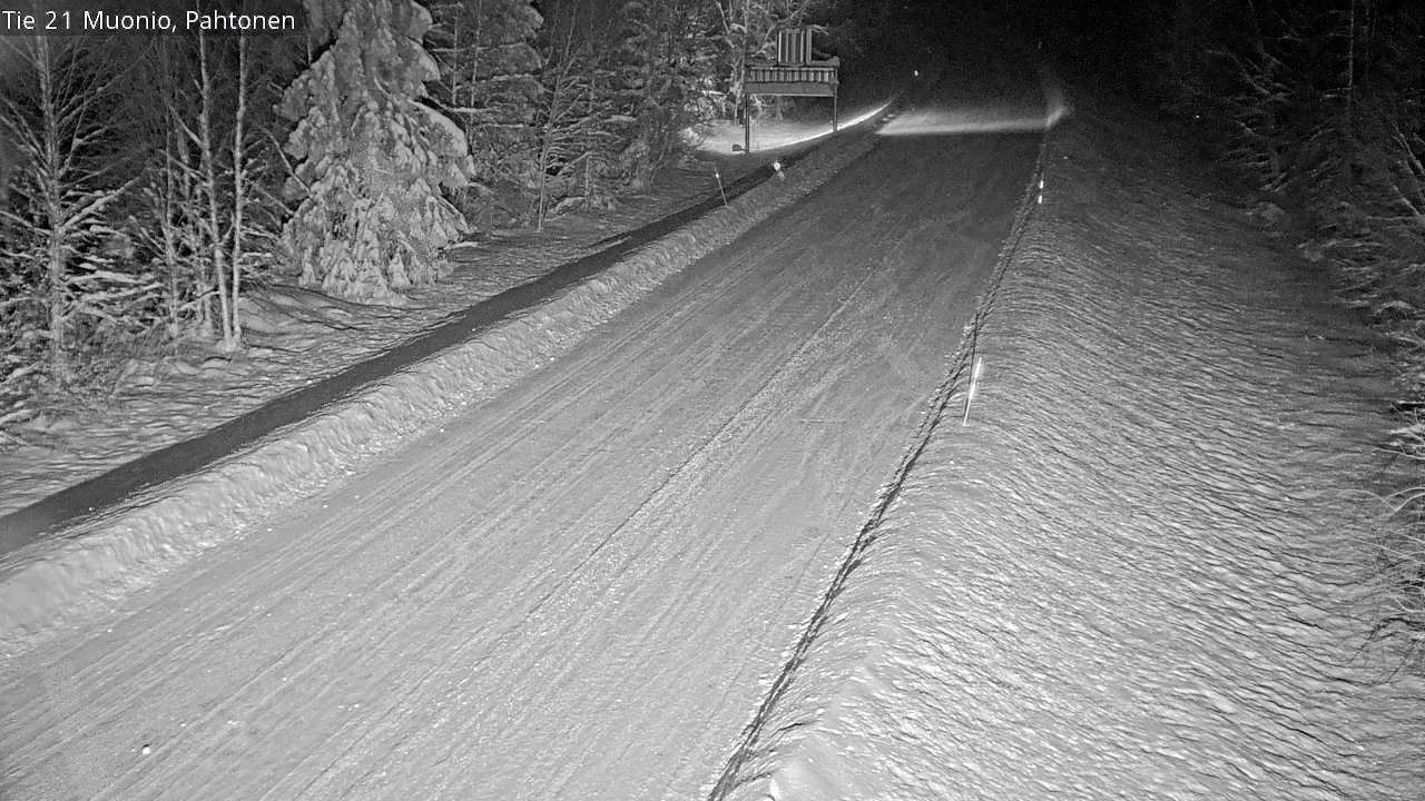 Weather Camera Image Road 21 Muonio Pahtonen, Muonio, Lappi