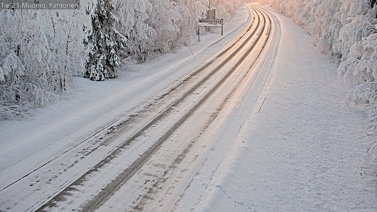 Weather Camera Image Road 21 Muonio Pahtonen, Muonio, Lappi