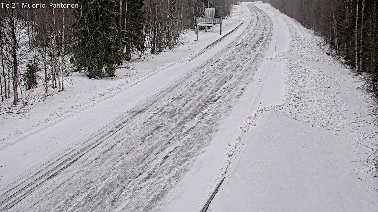 Weather Camera Image Road 21 Muonio Pahtonen, Muonio, Lappi
