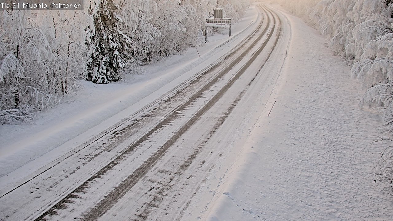 Kelikamerat Kuva Tie 21 Muonio Pahtonen, Muonio, Lappi