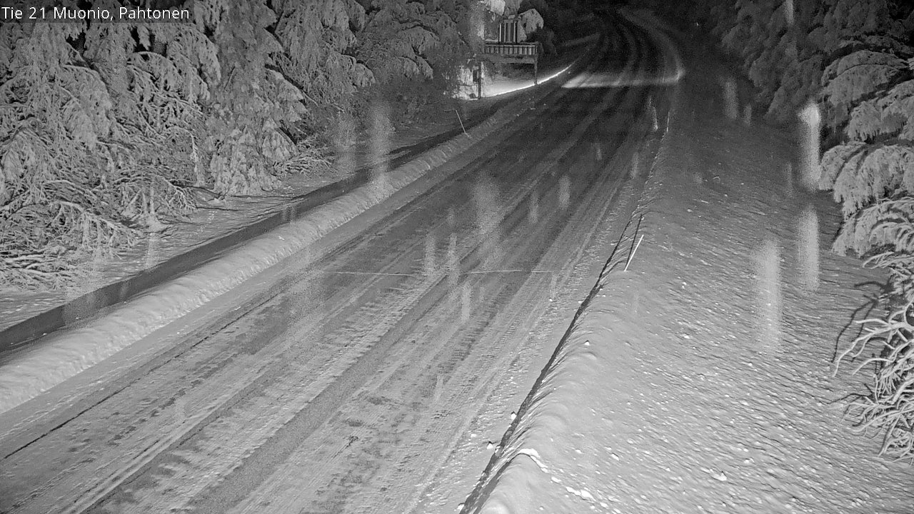 Weather Camera Image Väg 21 Muonio Pahtonen, Muonio, Lappi