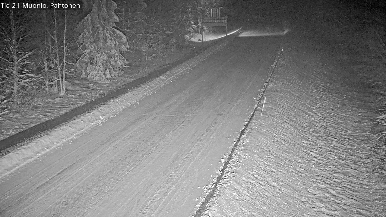 Weather Camera Image Road 21 Muonio Pahtonen, Muonio, Lappi