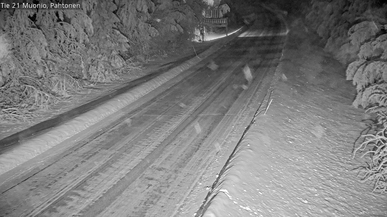 Weather Camera Image Road 21 Muonio Pahtonen, Muonio, Lappi