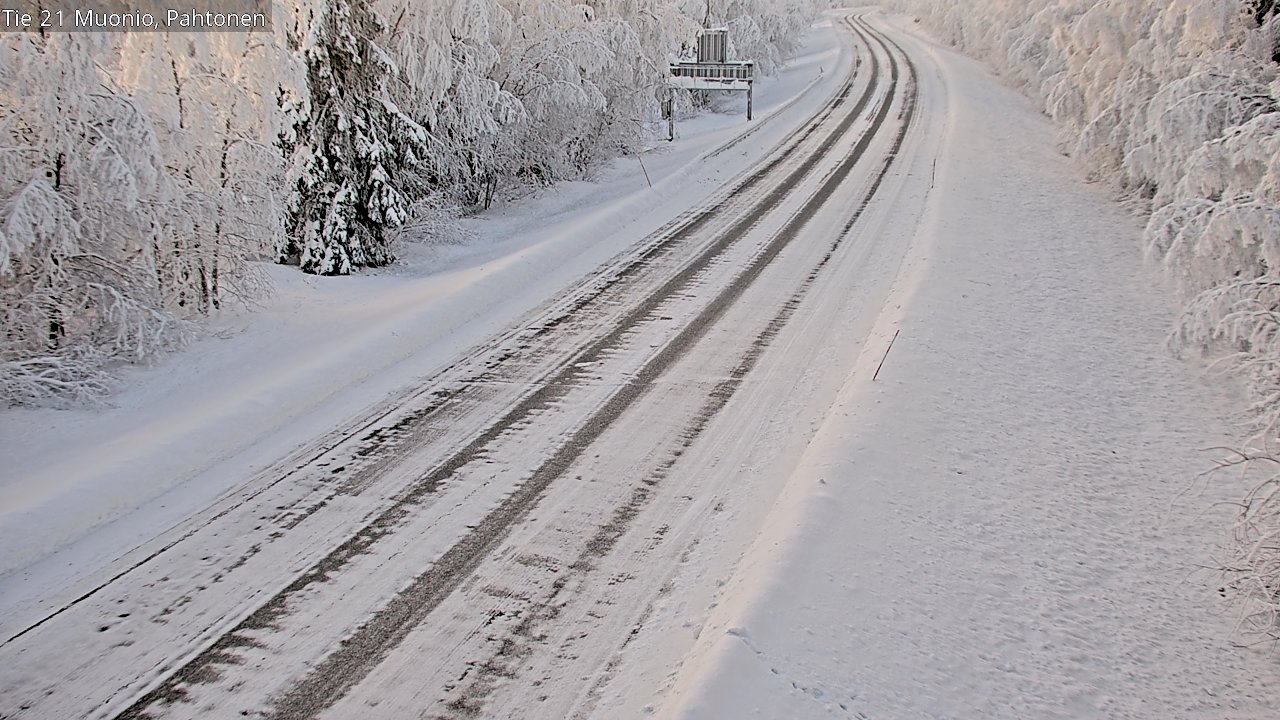 Weather Camera Image Road 21 Muonio Pahtonen, Muonio, Lappi