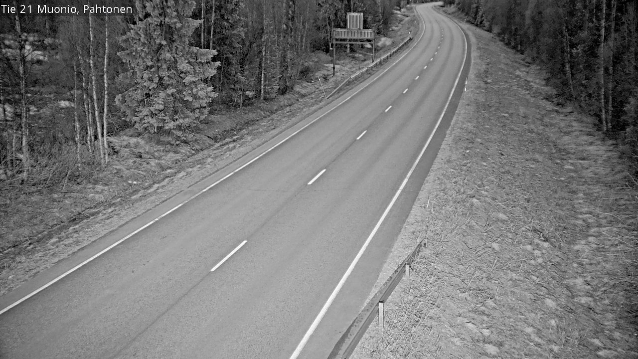 Weather Camera Image Road 21 Muonio Pahtonen, Muonio, Lappi