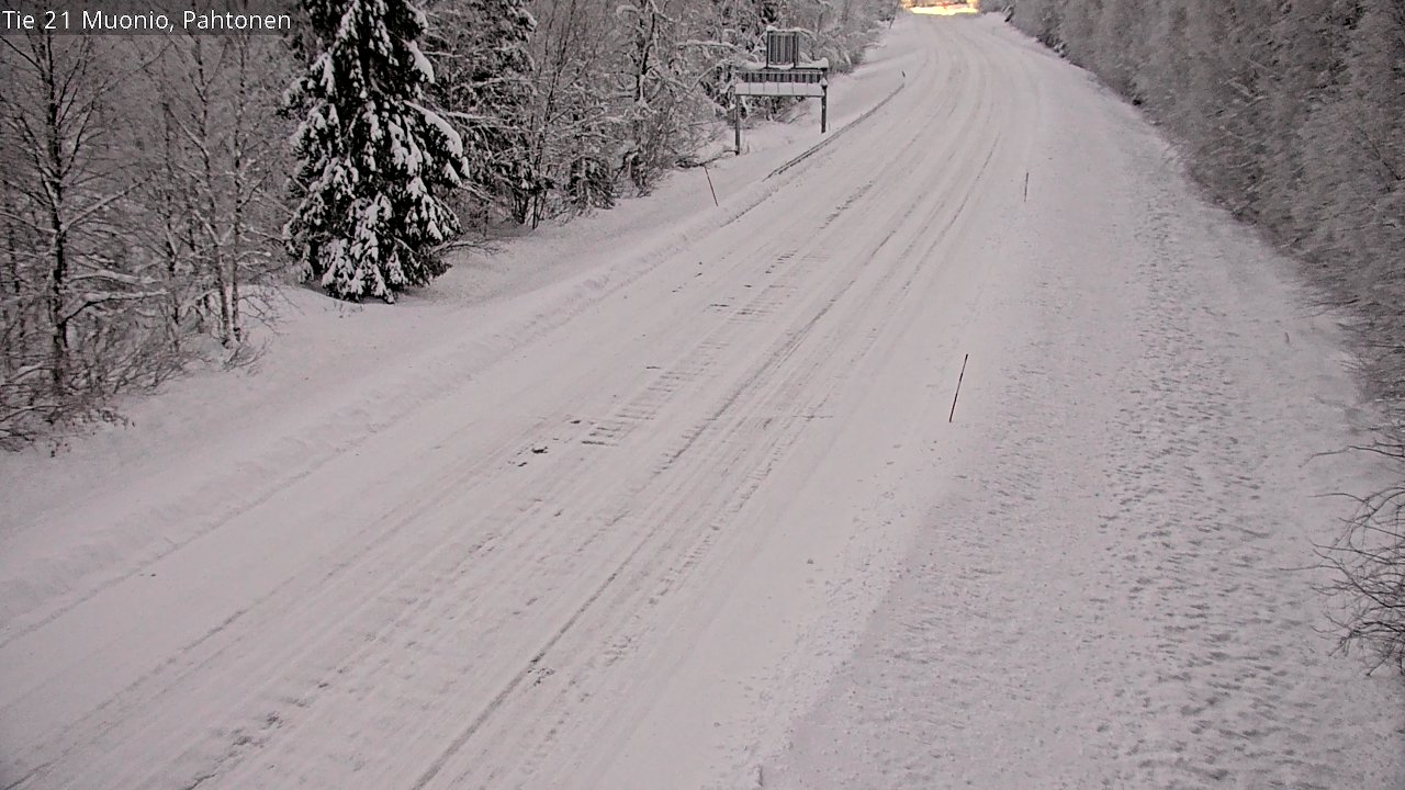 Weather Camera Image Väg 21 Muonio Pahtonen, Muonio, Lappi