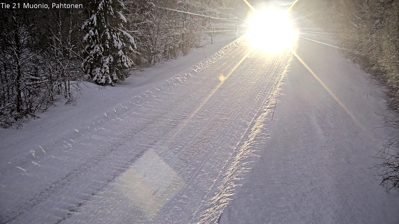 Kelikamerat Kuva Tie 21 Muonio Pahtonen, Muonio, Lappi