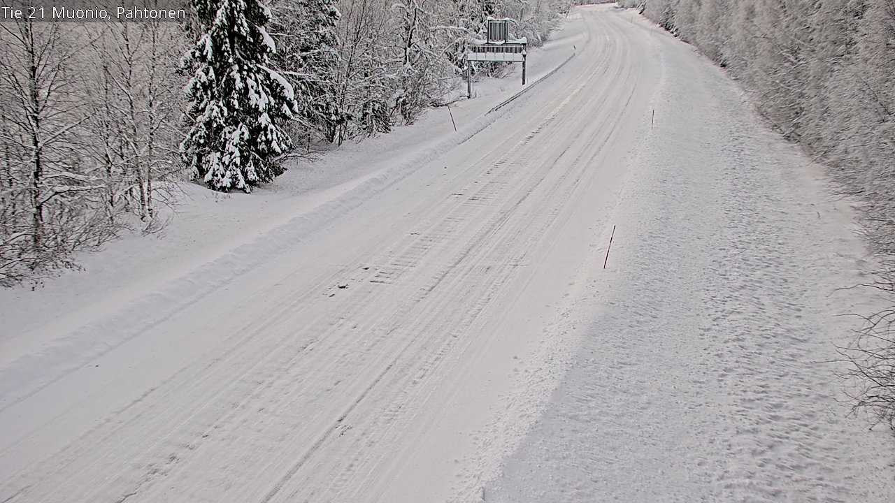 Weather Camera Image Road 21 Muonio Pahtonen, Muonio, Lappi