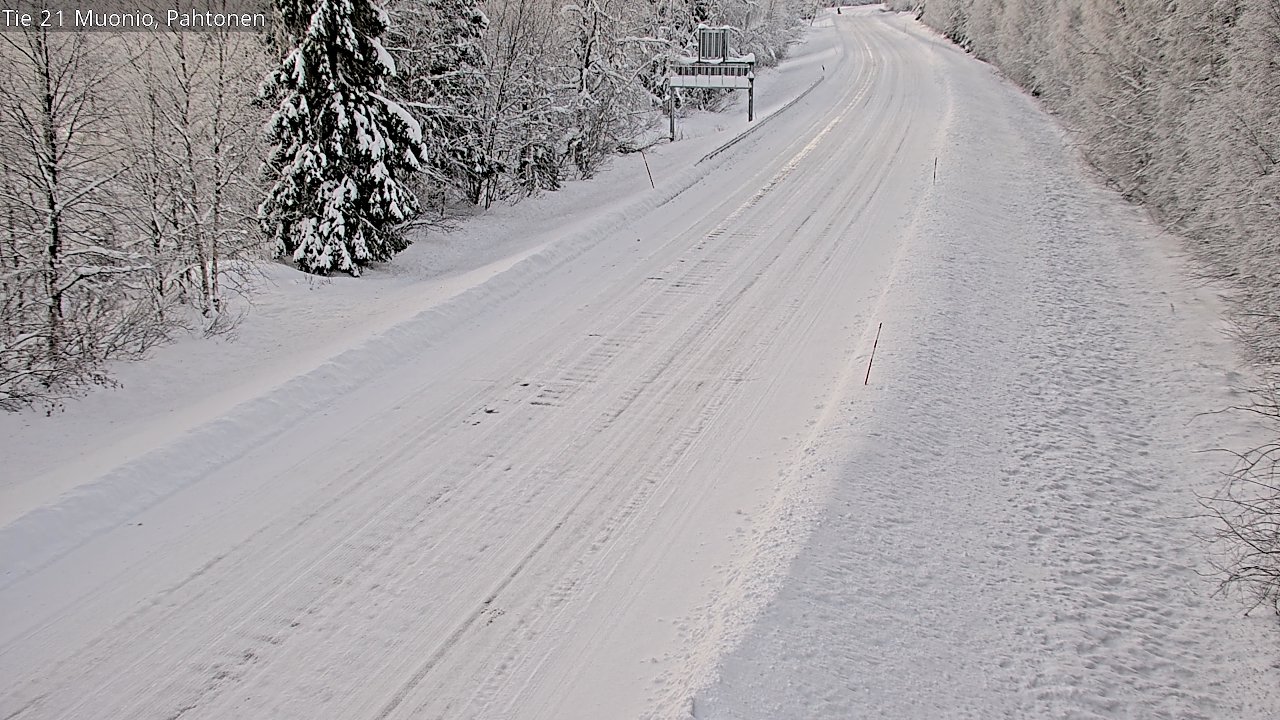 Weather Camera Image Road 21 Muonio Pahtonen, Muonio, Lappi