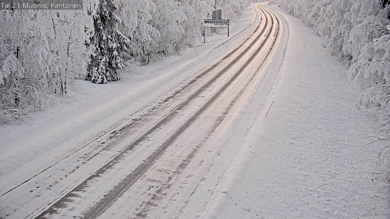 Weather Camera Image Road 21 Muonio Pahtonen, Muonio, Lappi