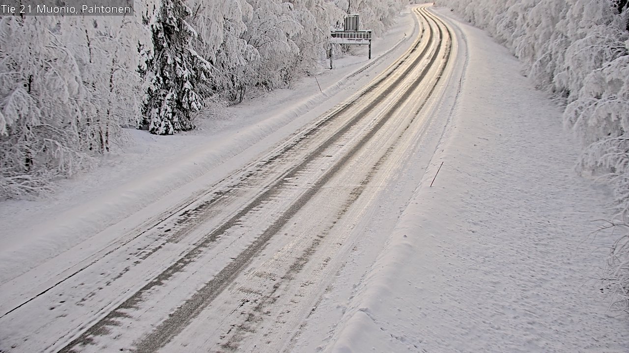 Weather Camera Image Road 21 Muonio Pahtonen, Muonio, Lappi