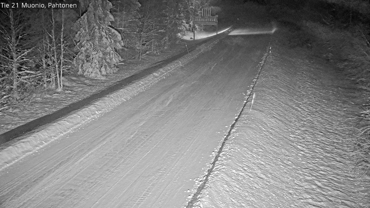 Weather Camera Image Road 21 Muonio Pahtonen, Muonio, Lappi