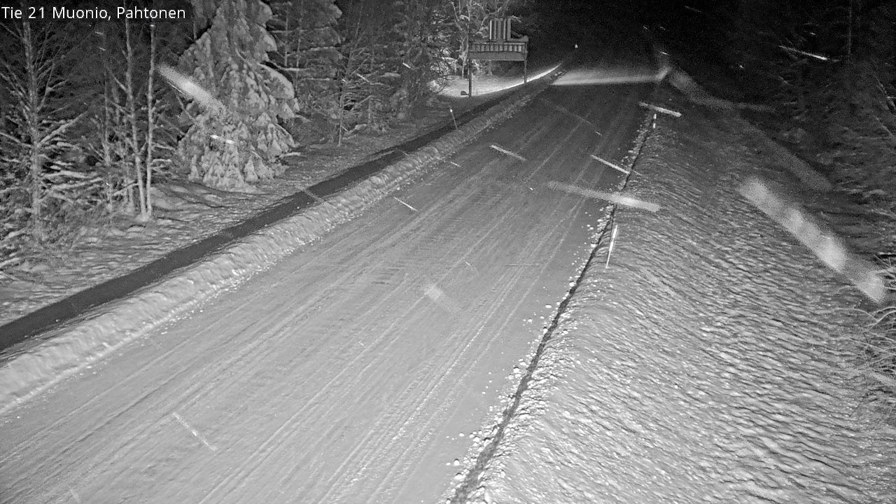 Weather Camera Image Road 21 Muonio Pahtonen, Muonio, Lappi