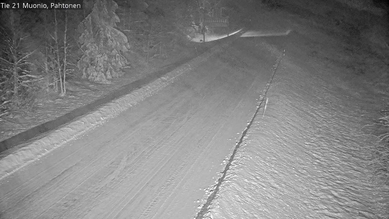 Weather Camera Image Road 21 Muonio Pahtonen, Muonio, Lappi