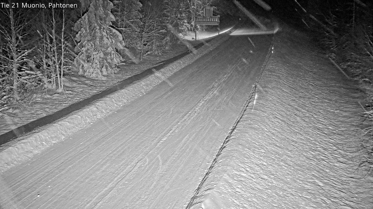 Weather Camera Image Road 21 Muonio Pahtonen, Muonio, Lappi