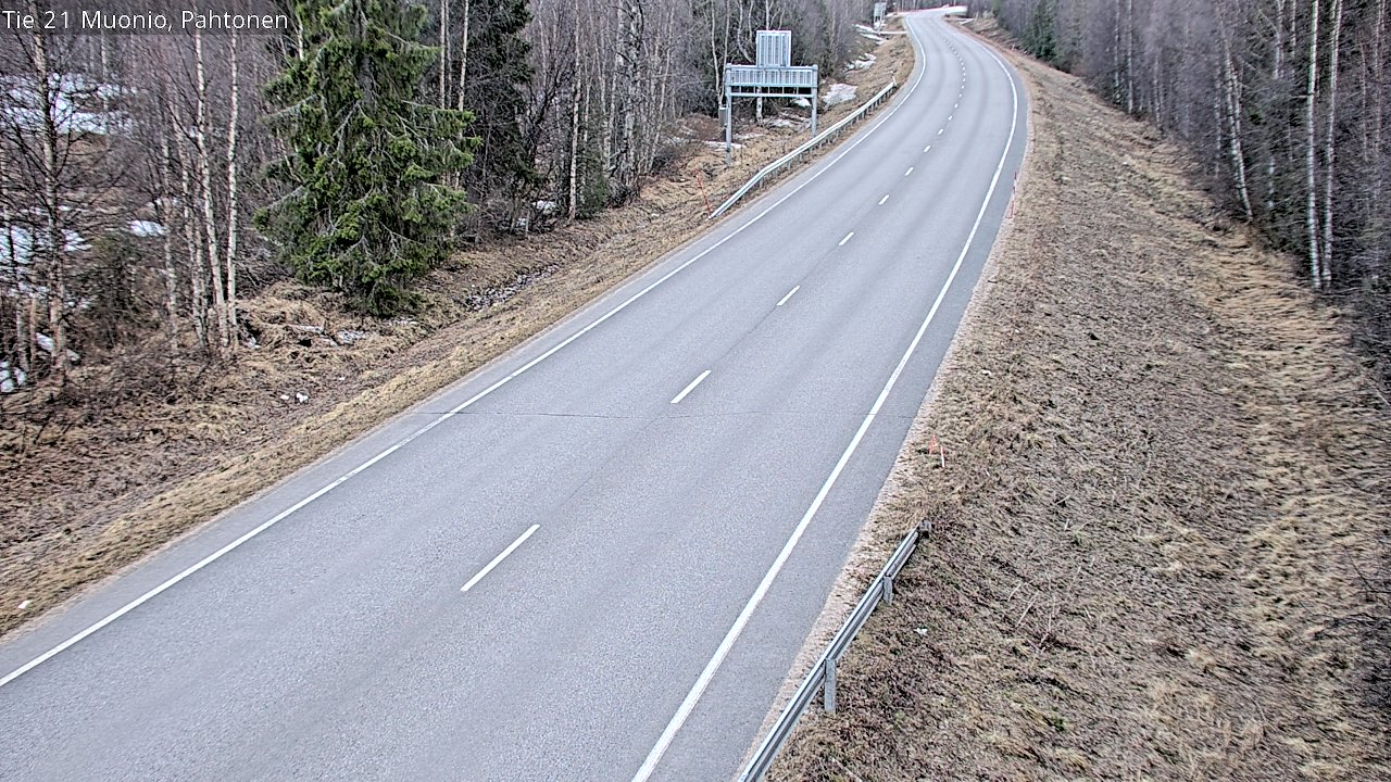 Weather Camera Image Väg 21 Muonio Pahtonen, Muonio, Lappi