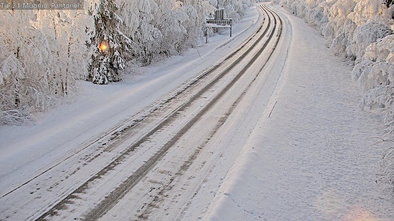 Weather Camera Image Road 21 Muonio Pahtonen, Muonio, Lappi