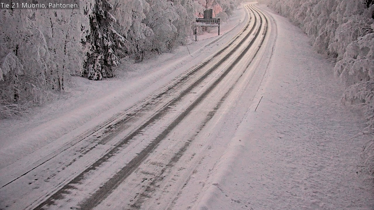 Weather Camera Image Road 21 Muonio Pahtonen, Muonio, Lappi