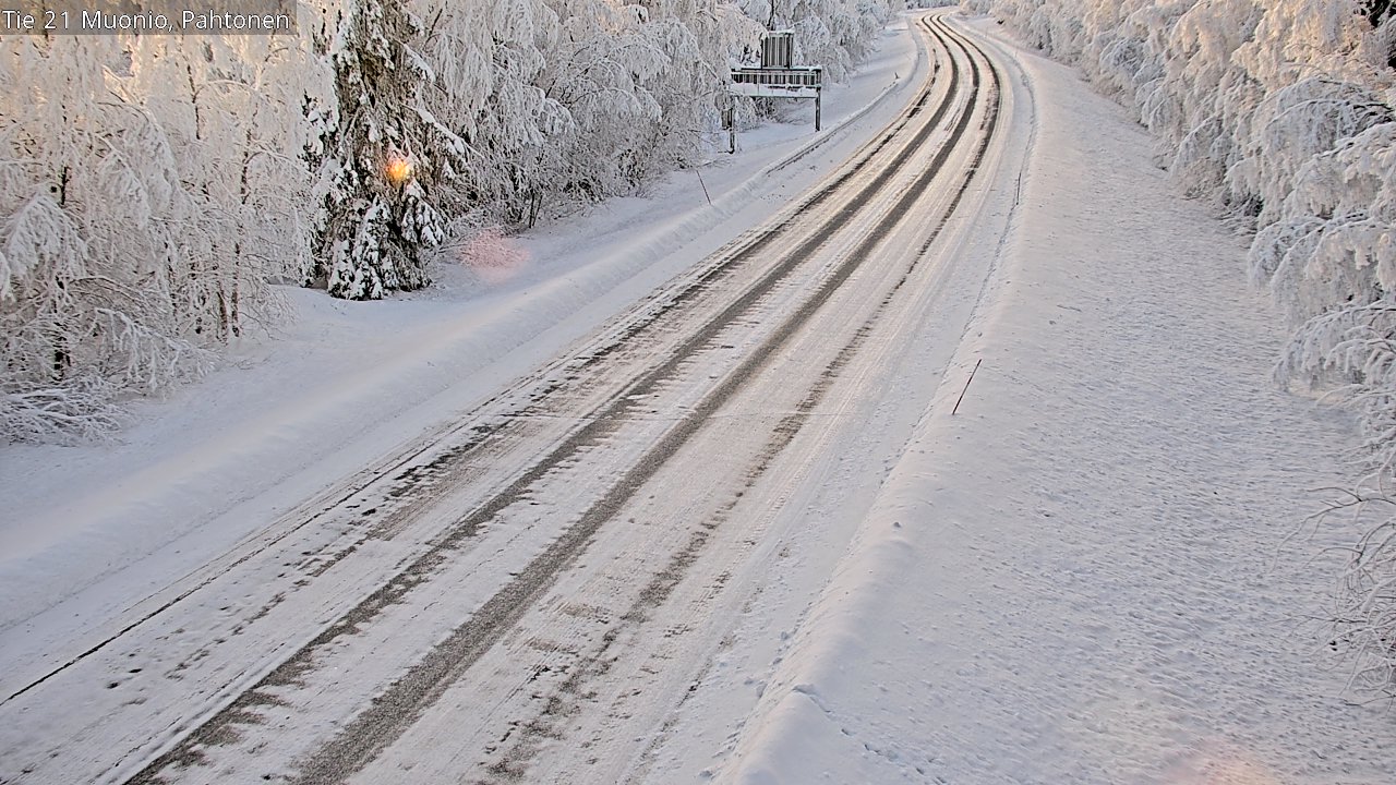 Weather Camera Image Road 21 Muonio Pahtonen, Muonio, Lappi