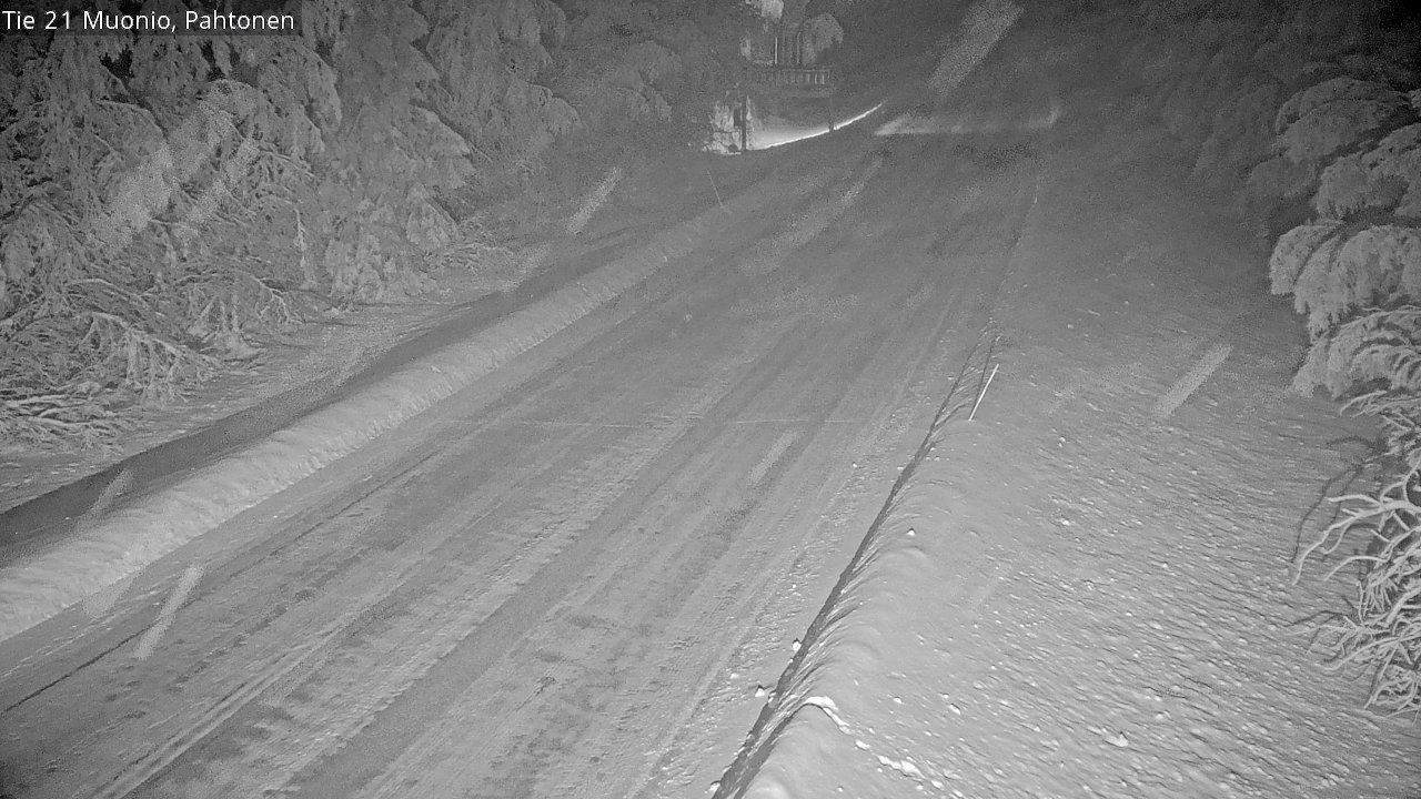 Weather Camera Image Väg 21 Muonio Pahtonen, Muonio, Lappi