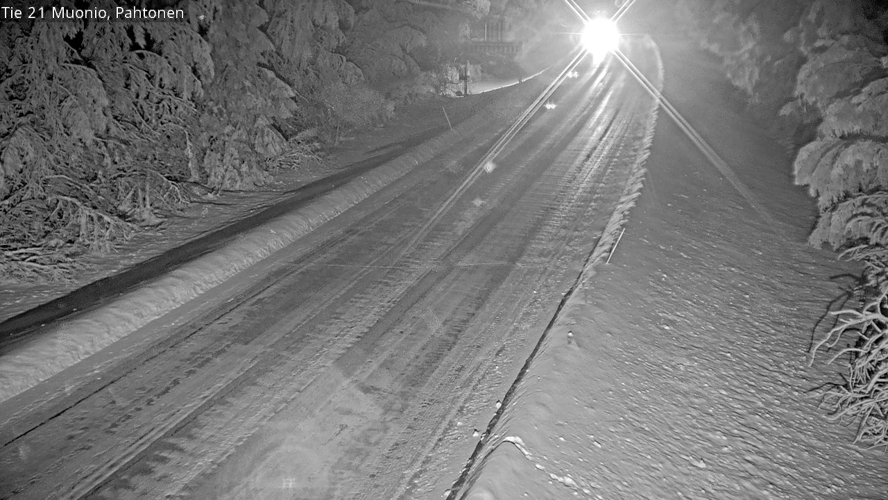 Weather Camera Image Väg 21 Muonio Pahtonen, Muonio, Lappi