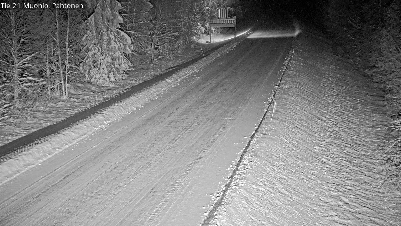 Weather Camera Image Road 21 Muonio Pahtonen, Muonio, Lappi